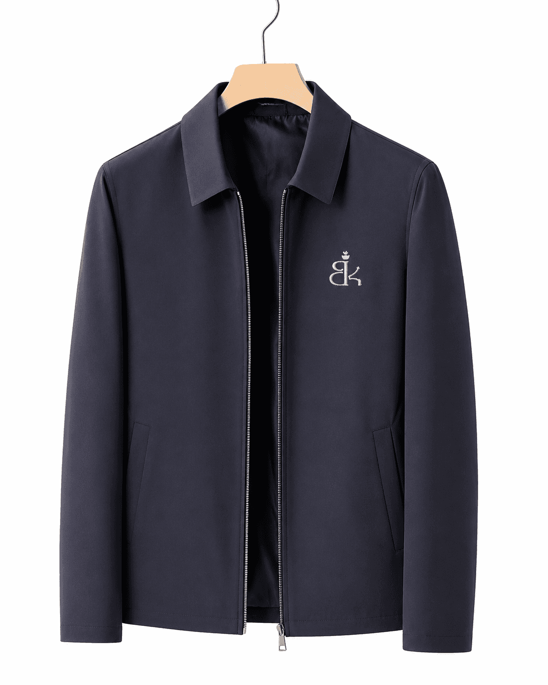 Blendko Signature Zip Jacket in navy